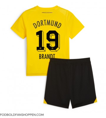 Borussia Dortmund Julian Brandt #19 Hjemmebanetrøje Børn 2023-24 Kortærmet (+ Korte bukser)